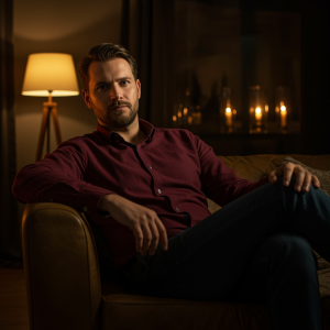 Wallbanger – 24 x 4,5 cm – Realistischer Dual Density Dildo mit Vibration – App & Remote – tan – Bild 3